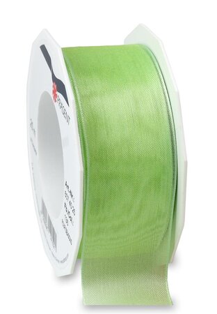 Organza four seasons 25-m-rouleau 40 mm  menthe laitonné