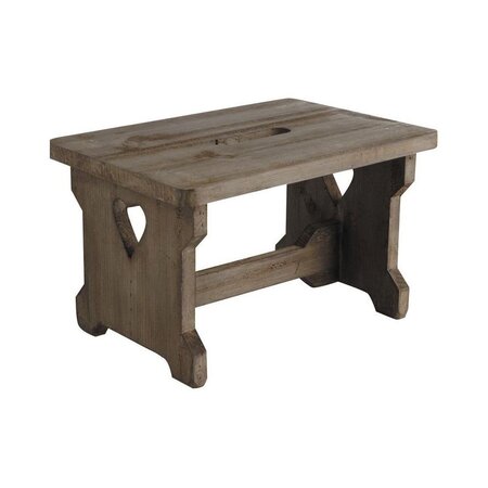 Tabouret en bois vieilli