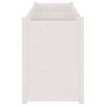vidaXL Jardinière d'extérieur Blanc 150x50x70 cm Bois de pin massif