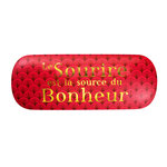 Boîte à lunettes rouge - Sourire