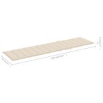 vidaXL Chaises longues 2 Pièces avec table et coussin Bois de teck solide