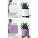 Rouleau sticker motif velours violet 45 x 150 cm