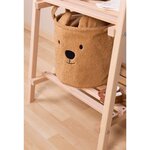 Childhome panier de rangement teddy 30x30x30 cm beige