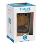 Tasse en porcelaine à double paroi avec infuseur komorebi noire