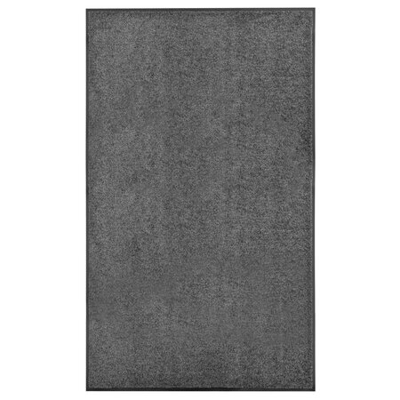 vidaXL Paillasson lavable Anthracite 90x150 cm