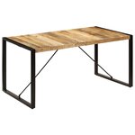 vidaXL Table de salle à manger 160x80x75 cm Bois de manguier massif