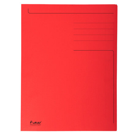 Chemise Imprimées 3 Rabat 280g FOREVER Rouge EXACOMPTA