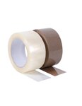 (lot  24 rouleaux) ruban adhésif polypropylène économique acrylique havane 75mmx100m
