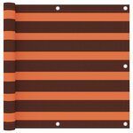 vidaXL Écran de balcon Orange et marron 90x400 cm Tissu Oxford