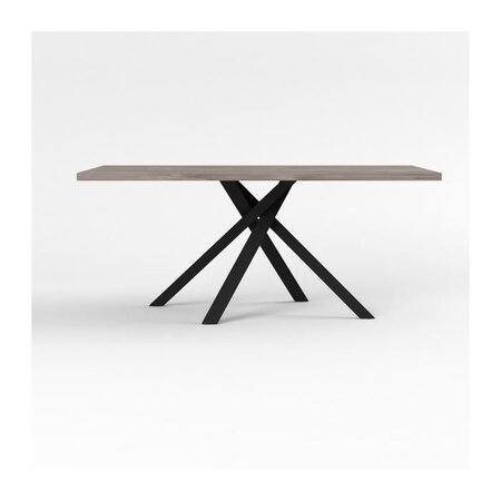 Table a manger - Décor gris - SNAPP - L 180 x P 100 x H 75 cm