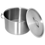 vidaXL Marmite 44 L 45x28 cm Acier inoxydable
