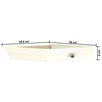 vidaXL Chariot de rangement mobile à 10 tiroirs Blanc Plastique