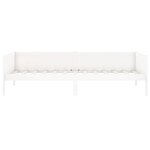 vidaXL Lit de jour blanc bois de pin massif 90x200 cm