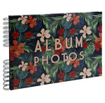 Album Photo À Spirales 50 Pages Noires - Format 32x22cm - Tropical - X 2 - Exacompta