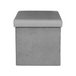 Pouf coffre de rangement velours côtelé giullia