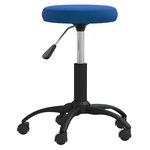vidaXL Chaises à manger lot de 2 bleu velours