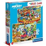 CLEMENTONI - 21620 - 2x60 pieces - Mickey and friends
