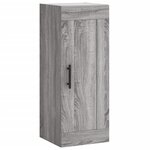 vidaXL Buffet haut Sonoma gris 34 5x34x180 cm Bois d'ingénierie