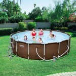 Bestway jeu de piscine rond power steel deluxe series 427x107 cm 56664