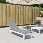 vidaXL Coussin de chaise de terrasse gris (75+105)x50x3 cm