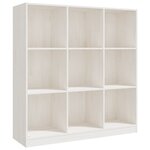 vidaXL Bibliothèque/Séparateur de pièce Blanc 104x33 5x110 cm Pin