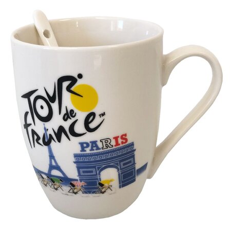 Tasse céramique tour de france avec sa cuillère