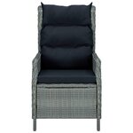 vidaXL Mobilier à dîner 9 Pièces avec coussins Résine tressée Gris clair