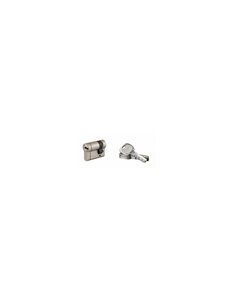 THIRARD - Demi cylindre de serrure Transit 1 UNIKEY (achetez-en plusieurs ouvrez avec la même clé) 40x10mm 5 clés nickelé