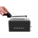 BEPER BT.001N Grille-pain 2 fentes - 750 W - Noir