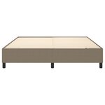 vidaXL Sommier à ressorts de lit Taupe 180x200 cm Tissu
