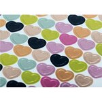 Pochette de 2 720 gommettes adhésives coeur
