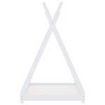 vidaXL Cadre de lit d'enfant Blanc Bois de pin massif 70x140 cm