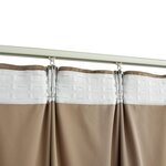 vidaXL Rideau occultant avec crochets Velours Beige 290x245 cm