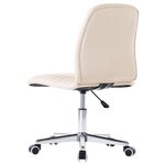 vidaXL Chaises à manger lot de 2 crème tissu