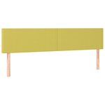 vidaXL Têtes de lit 2 Pièces Vert 100x5x78/88 cm Tissu