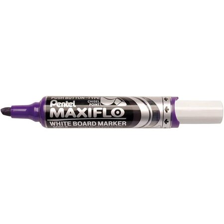 Marqueur pour tableau blanc maxiflo mwl6  violet x 12 pentel