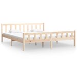 vidaXL Cadre de lit bois massif 200x200 cm