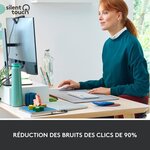 Souris sans fil logitech signature m650 l - grande taille silencieuse  bluetooth  boutons programmables - blanche