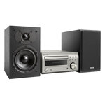 Denon denon d-m41 dab argent/noir - micro-chaîne hi-fi 2 x 30 watts avec lecteur cd/cd-r/cd-rw  tuner fm/dab/dab+ et bluetooth