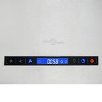 vidaXL Hotte suspendue à capteur tactile LCD 55 cm Acier inoxydable