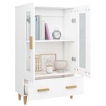 vidaXL Buffet Blanc 70x31x115 cm Bois d'ingénierie