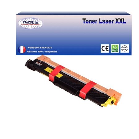 Toner compatible avec Brother TN247 pour Brother HL-L3210CW, L3230CDW, L3270CDW, L3280CDW Jaune - 2 300 pages - T3AZUR