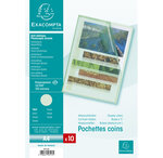 Sachet 10 Pochettes Coin Polypropylène Grainé 12/100e - A4 - X 10 - Exacompta