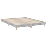 vidaXL Cadre de lit gris béton 180x200 cm bois d'ingénierie