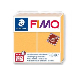 Pâte Fimo Cuir 57 g Leather Effect Jaune Safran 8010.109