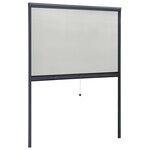 vidaXL Moustiquaire à rouleau pour fenêtres Anthracite 130x170 cm