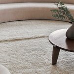Tapis blanc contemporain en laine - 200 X 300 cm
