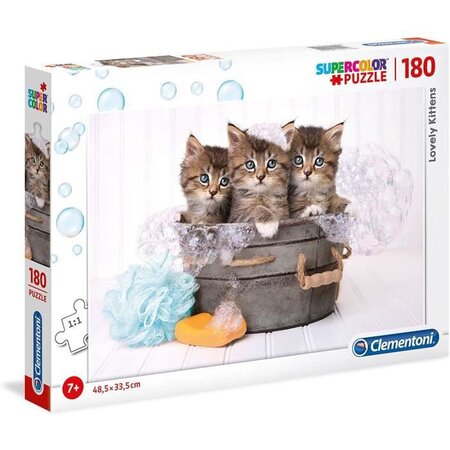 Clementoni - 29109 - SuperColor 180 pieces - Lovely Kittens