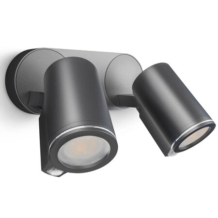 Steinel Projecteur d'extérieur à capteur Spot Duo Sensor Connect Noir