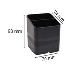 Pot À Crayons Pen-cube Magnétiques Ecoblack - Noir - X 5 - Exacompta